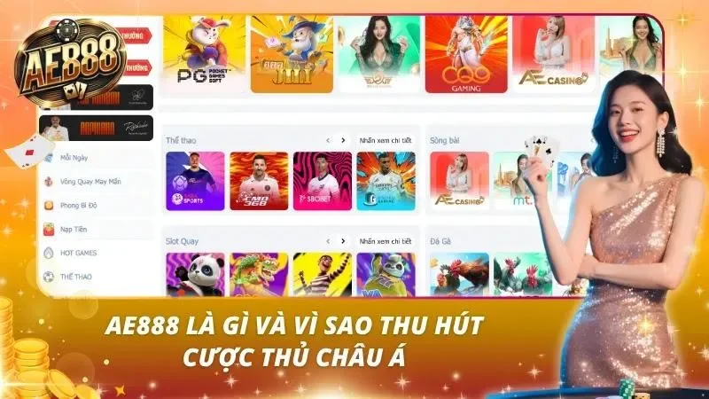 Tổng quan giao diện nền tảng AE888