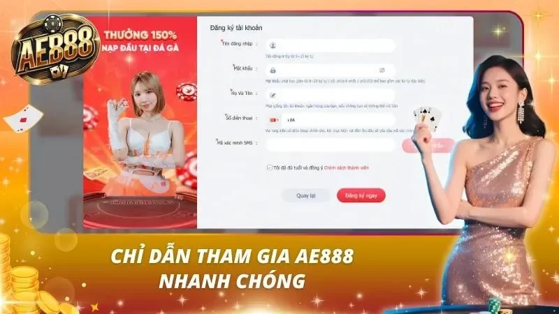 Hướng dẫn đăng ký tài khoản AE888