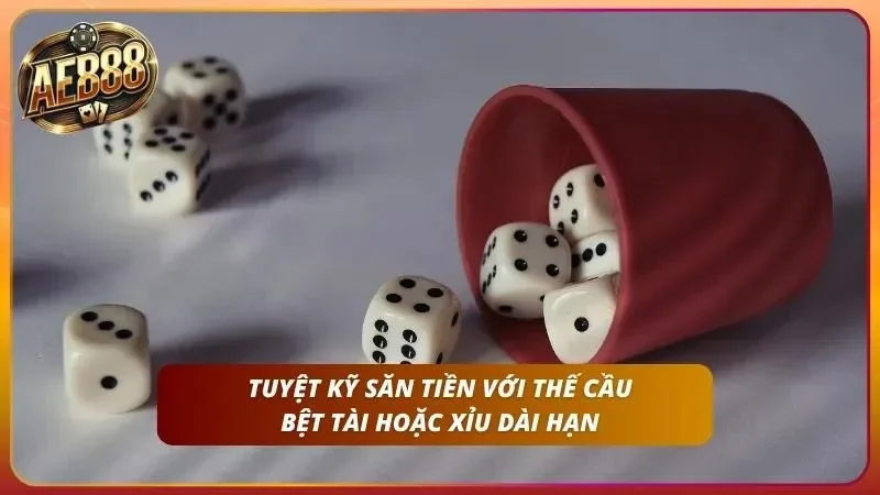 Minh họa chuỗi cầu bệt Tài kéo dài nhiều phiên liên tiếp trên bảng lịch sử.