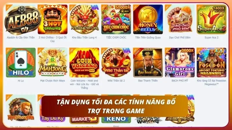 Tận dụng hết những tính năng của nhà cái